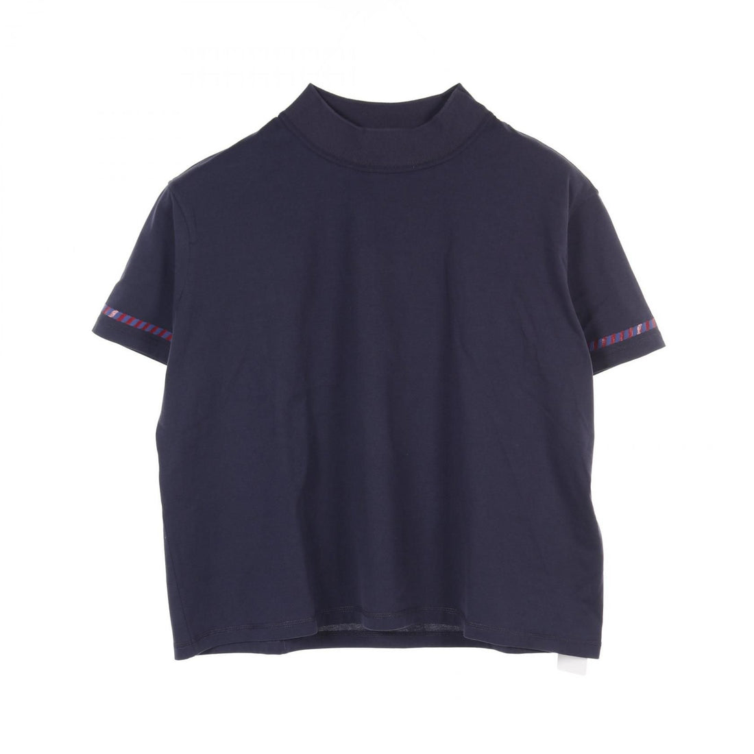 Hermes Kanoe T-shirt Navy Red Cotton 3e 4621dl