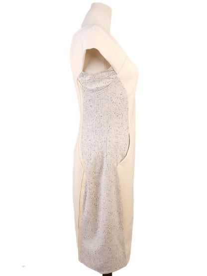 Average Rag&Bone Yellow Wool Dress XS with Textured Panels