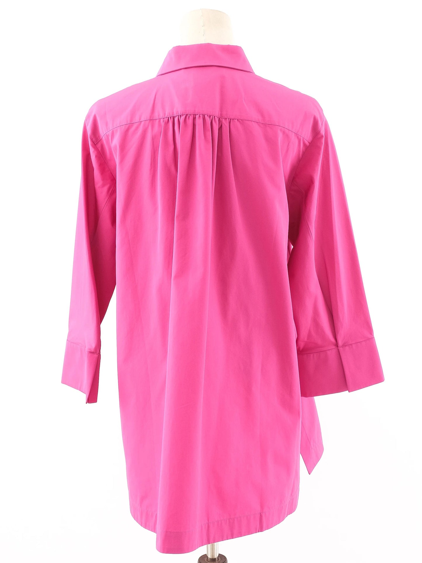 excellent max mara pink cotton tunic shirt size l women