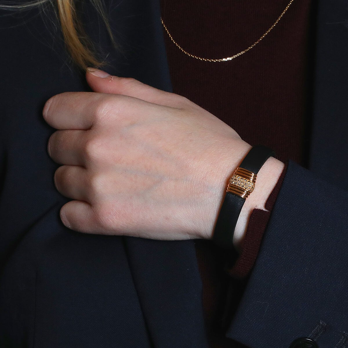 capet paris diamonds and gold bracelet