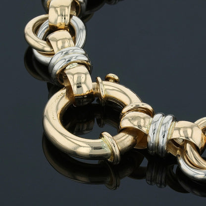 Caplain two tones gold bracelet