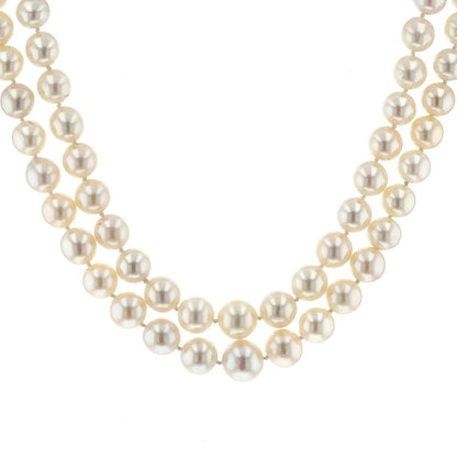 Cartier Mounting Cultured pearl, diamonds and gold necklace