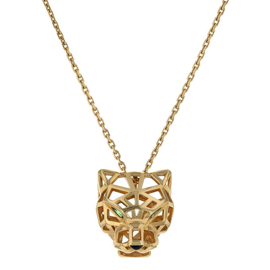 Cartier Panthere gold, garnets and onyx necklace