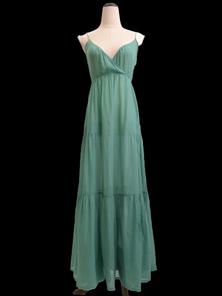 excellent antonio marras blue maxi dress size m cotton sleeveless