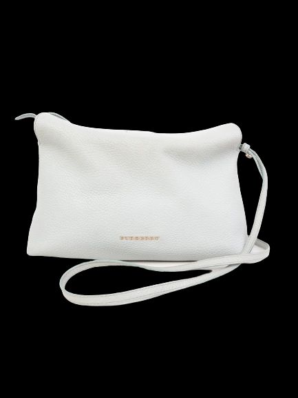 Excellent Burberry Blue Leather Shoulder Bag with Logo