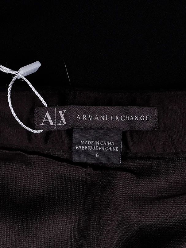 excellent armani exchange black ruffle skirt size m made in china