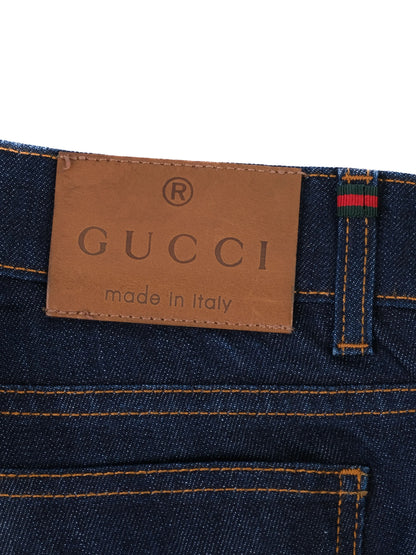 Excellent Gucci Blue Denim Jeans Women's Size - Made in Italy