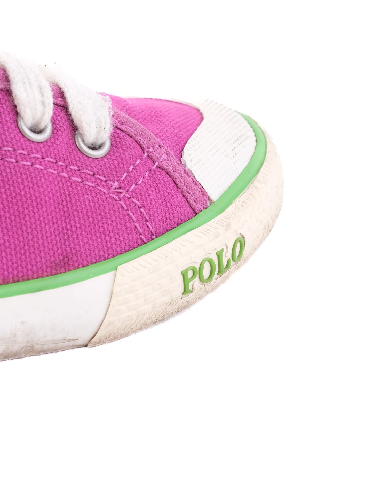 average condition polo ralph lauren purple sneakers for kids size 26