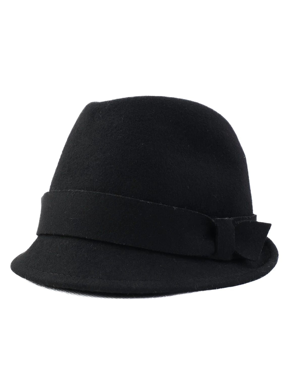 excellent gf ferre black cashmere fedora hat size m