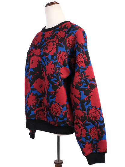 ETRO Floral Patterned Sweater Black Size S Excellent Condition