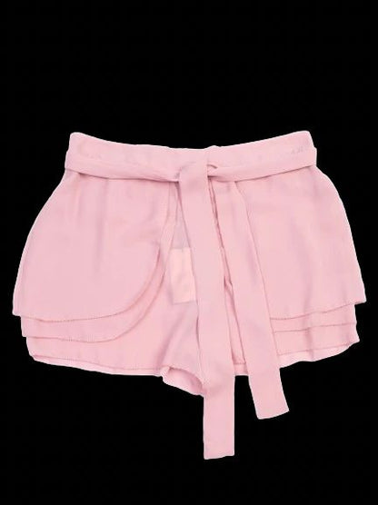 NEW By Malene Birger Pink Layered Shorts Size M with Belt