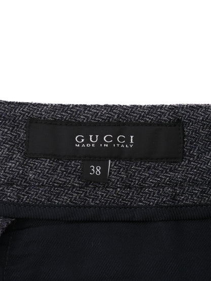 Excellent Gucci Gray Wool Knee-Length Shorts Size 38 S