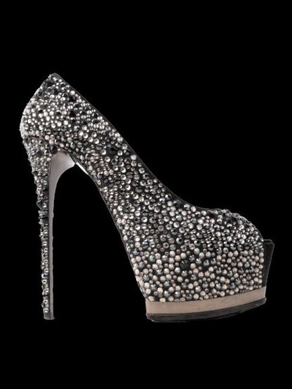 Excellent Gianmarco Lorenzi Women's High-Heeled Platform Shoe Size 36