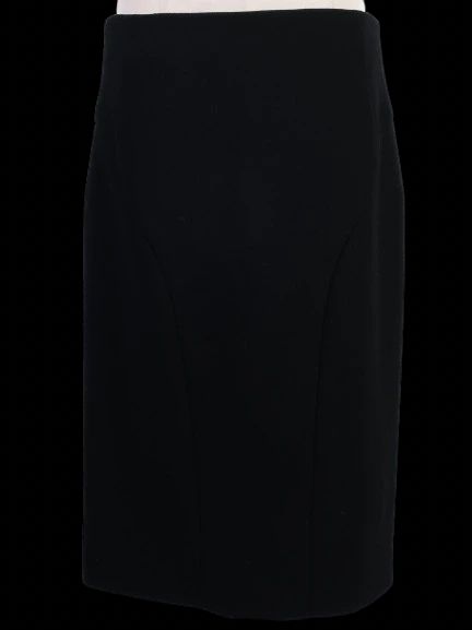 excellent emporio armani black pencil skirt size m viscose