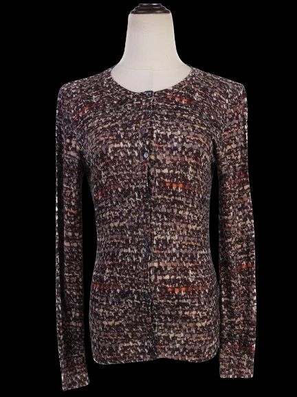 excellent dolce gabbana womenõs cardigan xs multi-colored wool