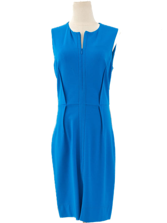 Excellent Diane von Furstenberg Blue Sleeveless Dress Size M