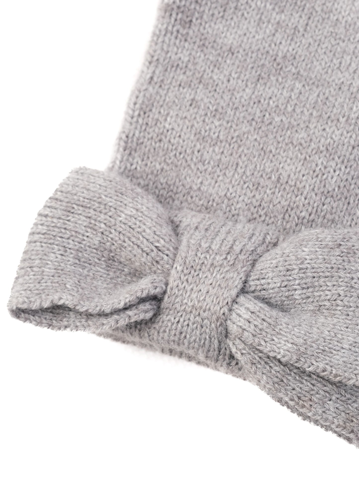 excellent kate spade gray wool gloves with bow detail size s