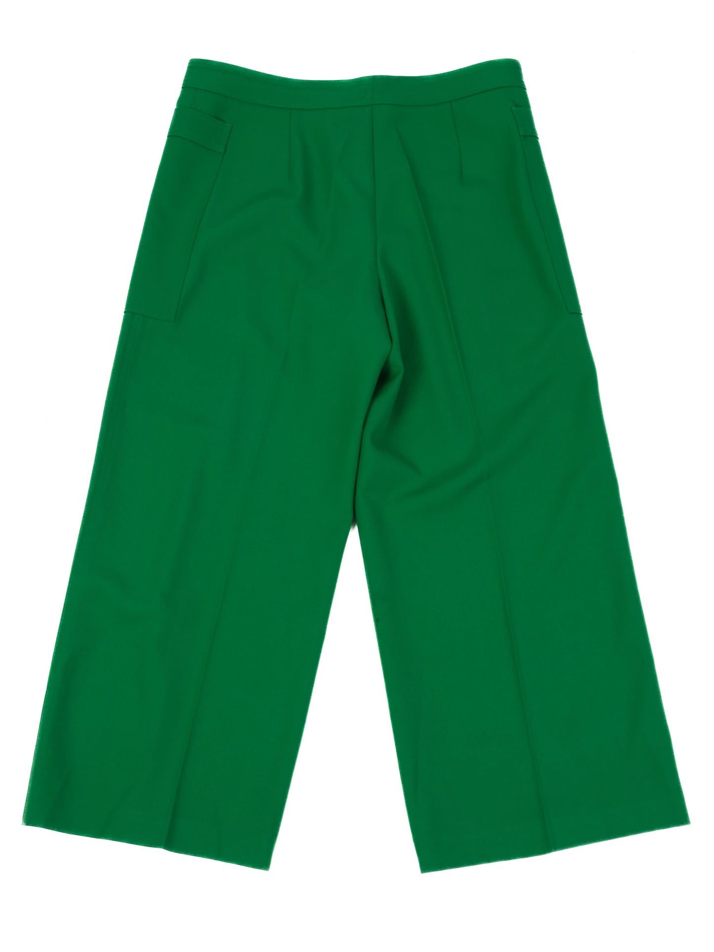 excellent jil sander green wool pants size m made in italy