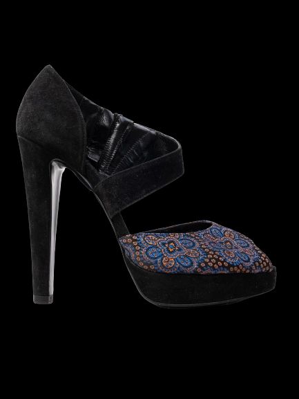 Excellent Emporio Armani High-Heeled Shoes Leather Ankle Strap