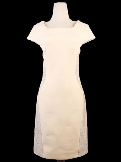 Average Rag&Bone Yellow Wool Dress XS with Textured Panels