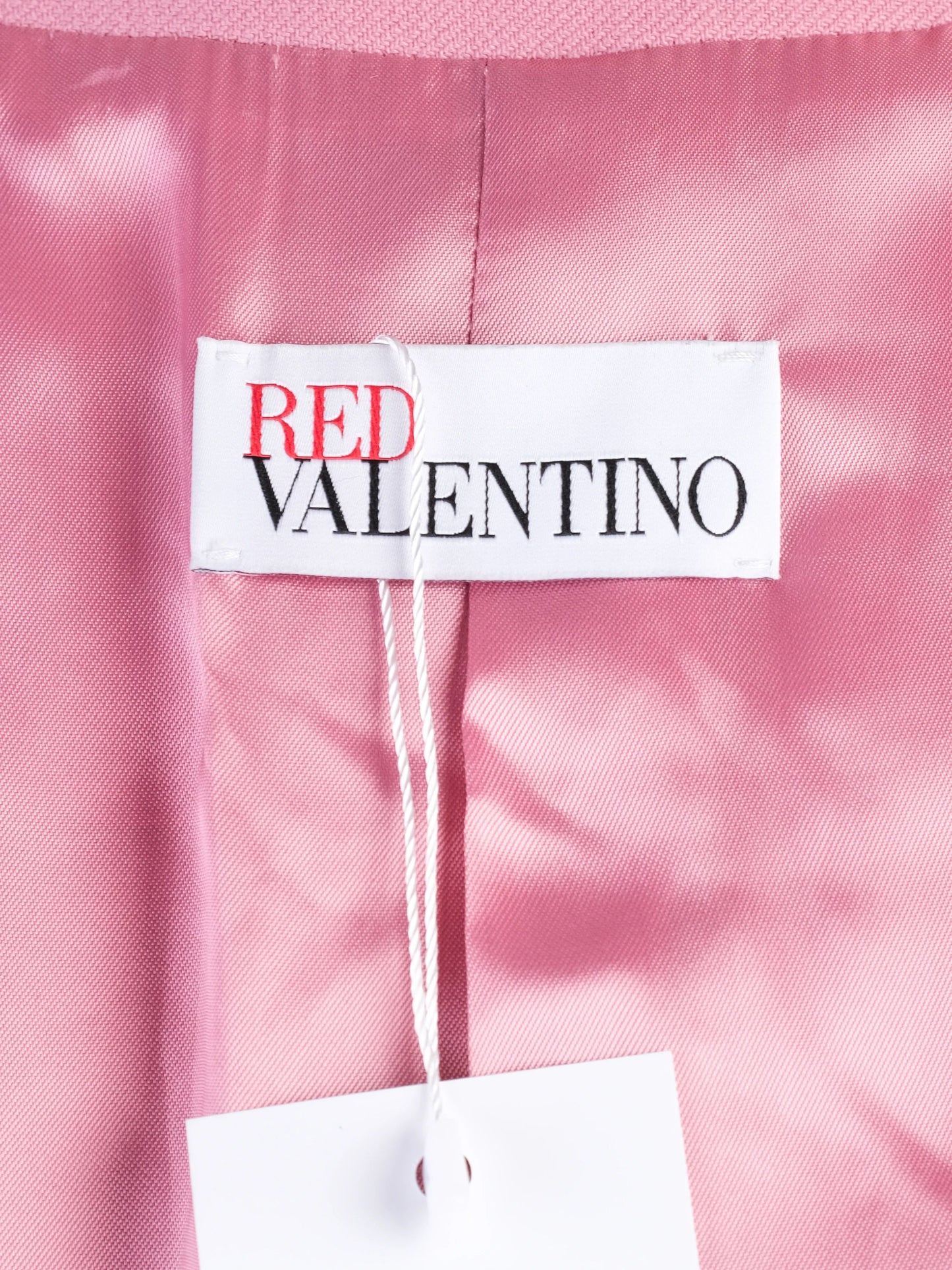 excellent red valentino pink wool women's coat size l