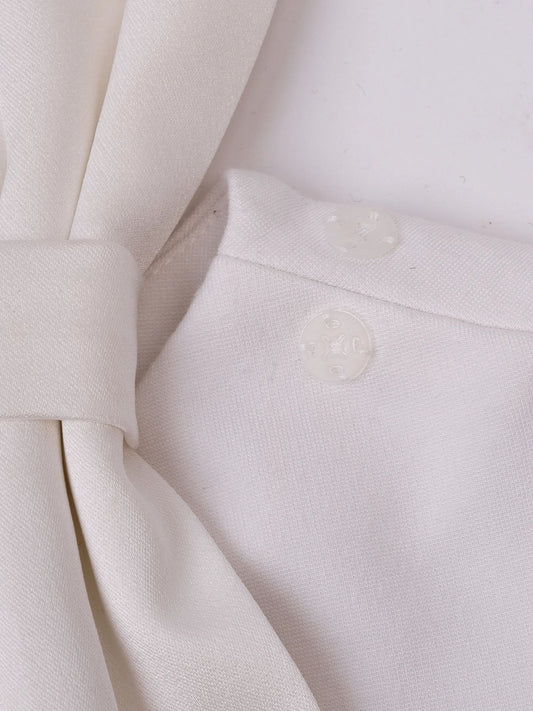 Excellent Ted Baker White Bow Detail Top XXS Viscose Women