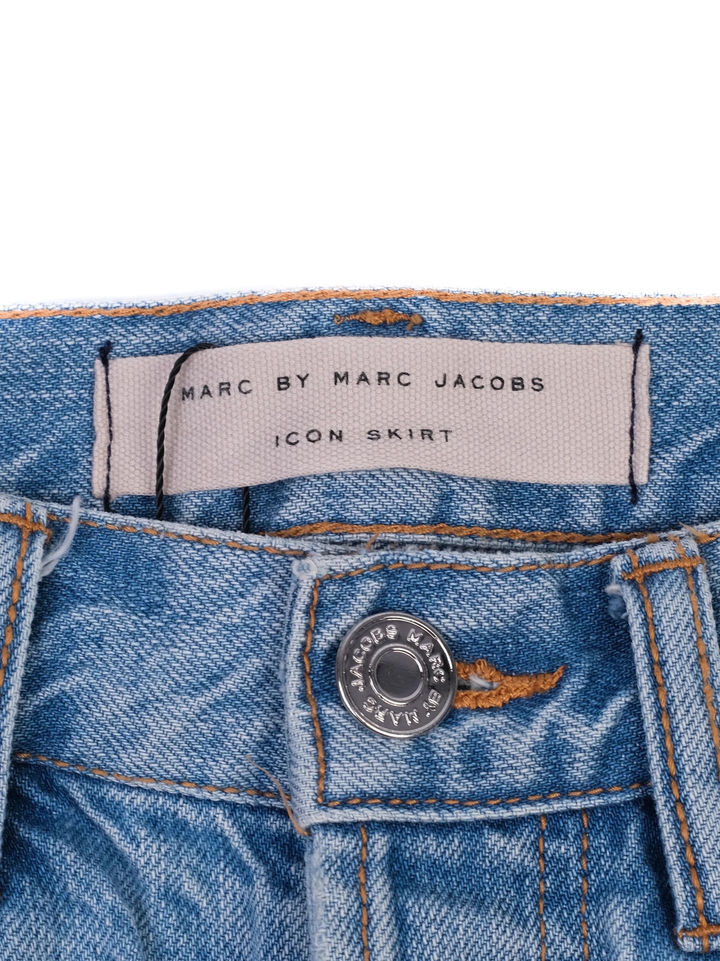 excellent marc jacobs denim skirt blue size s classic five-pocket