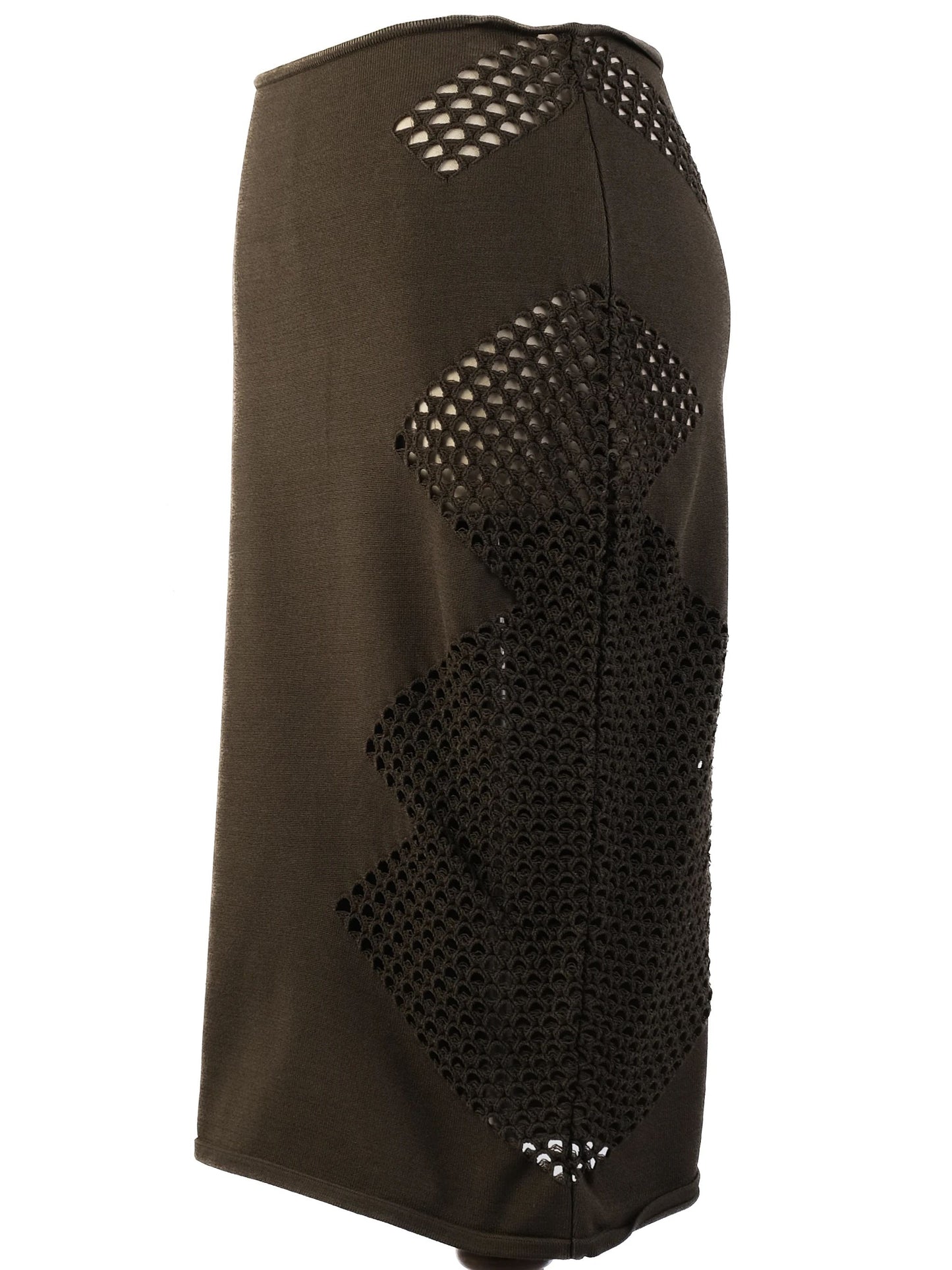 excellent alexandre vauthier green viscose skirt size xs