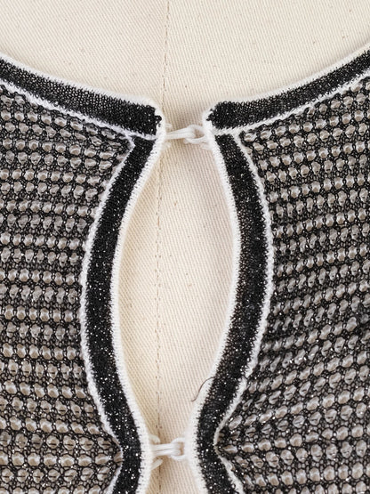 EXCELLENT Maje Gray Knitted Long Sleeve Top Size XS Sheer Viscose