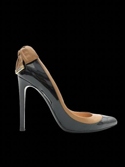 Ballin Black High-Heeled Shoes 37.5 Excellent Condition with Bow