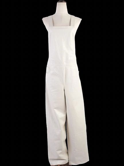 excellent nanushka gray viscose jumpsuit size s with pockets