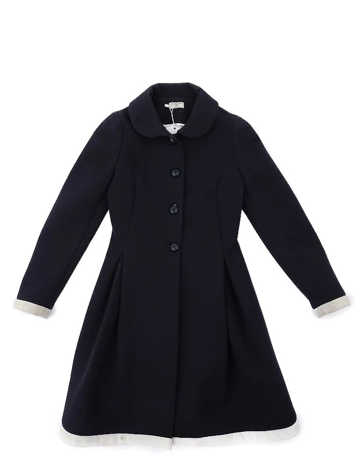 monnalisa blue polyester coat for kids size 12 - perfect condition