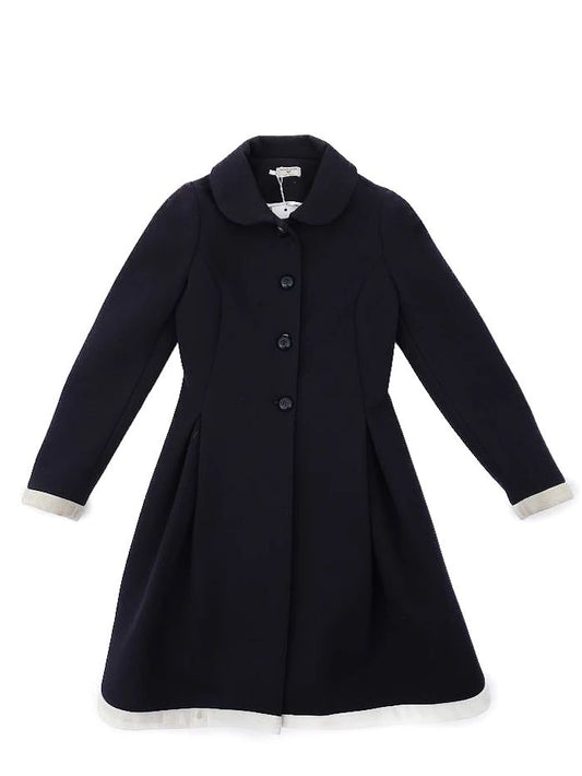 Monnalisa Blue Polyester Coat for Kids Size 12 - Perfect Condition