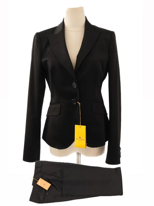 NEW Etro Black Blazer Jacket Women's Size M Cotton