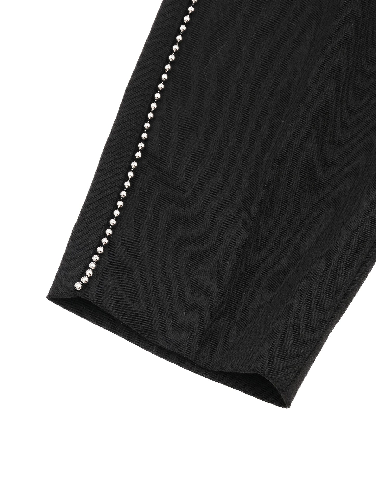 excellent alexander wang black wool pants size xs with stud details