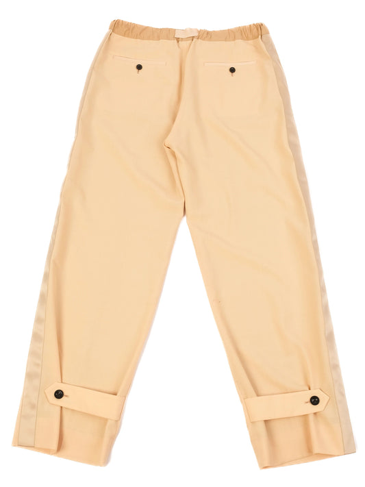 Excellent Sacai Yellow Polyester Pants Size XL Women's