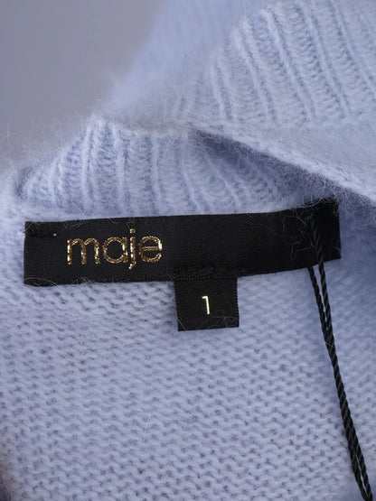 Maje Excellent Light Blue Sweater XS Nylon Unique Design