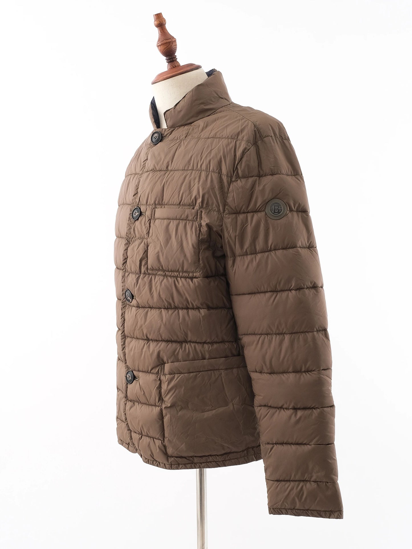 excellent baldinini green nylon jacket size l for men