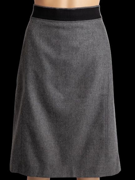 good condition laurel gray cashmere skirt size l women