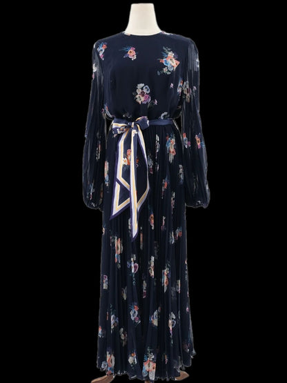 NEW Zimmerman Floral Maxi Dress Blue Polyester Size L