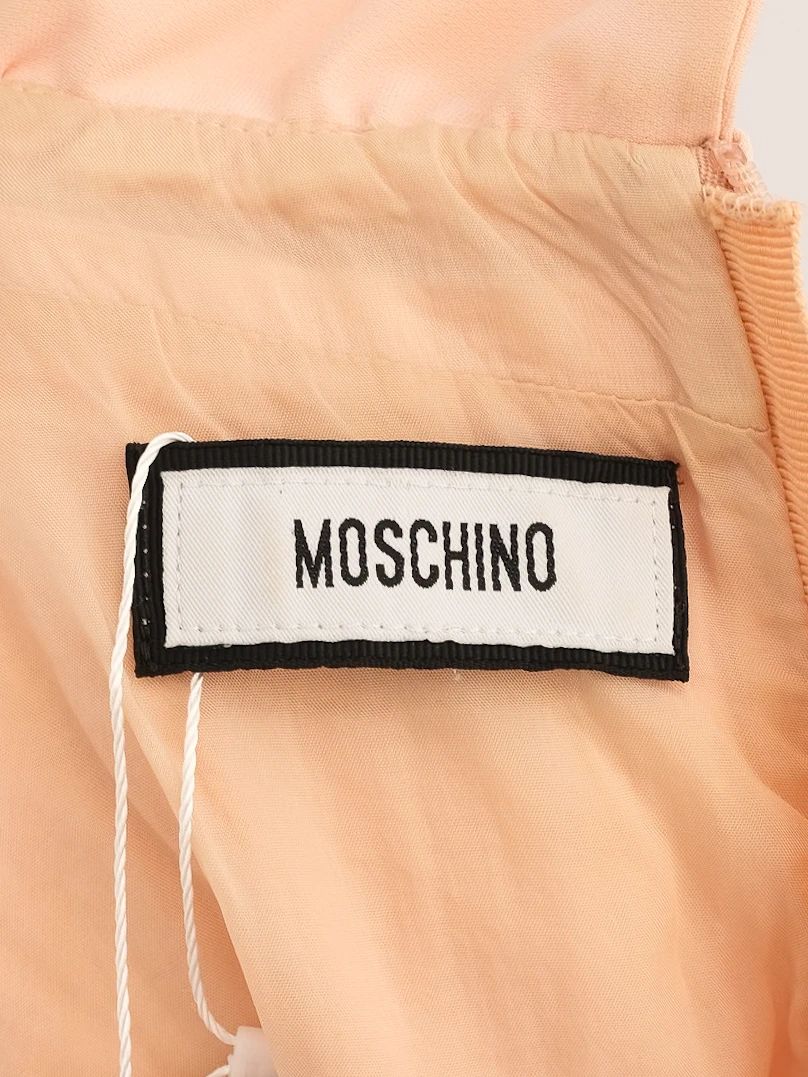 excellent moschino pink peplum top & pencil skirt set size m