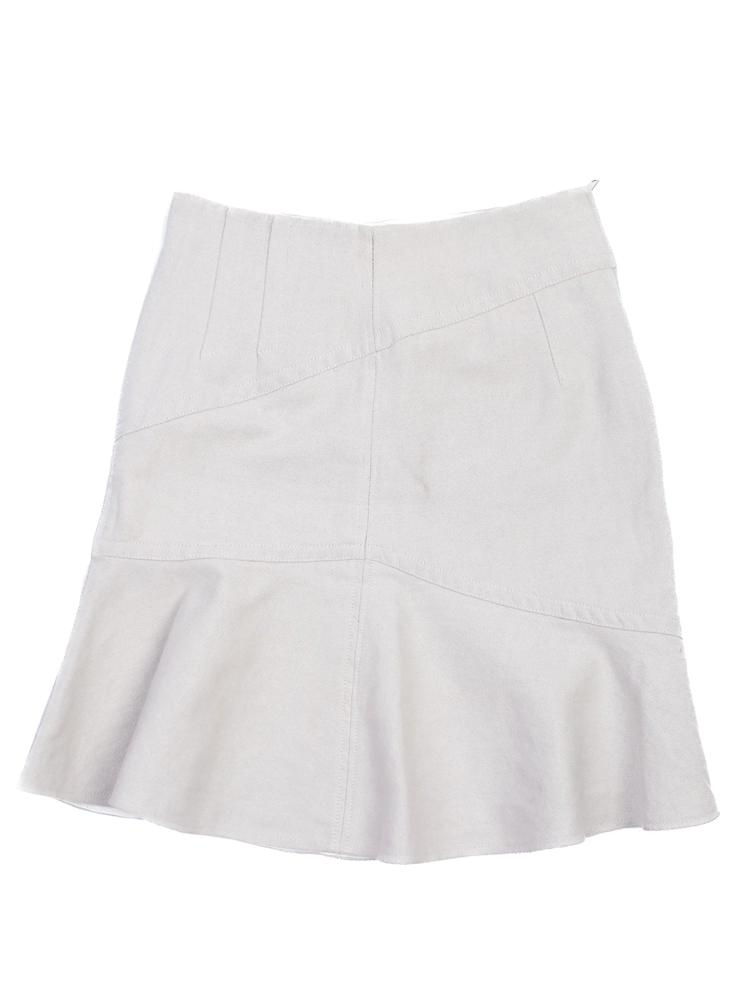 excellent isabel marant white flared hem skirt size s