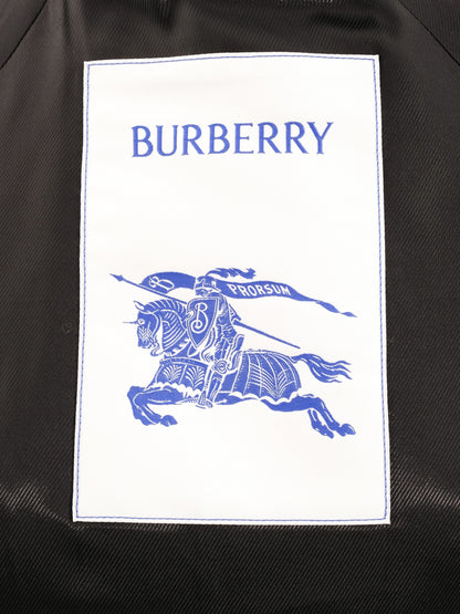 Perfect Burberry Black Wool Long Coat with Belt Size L