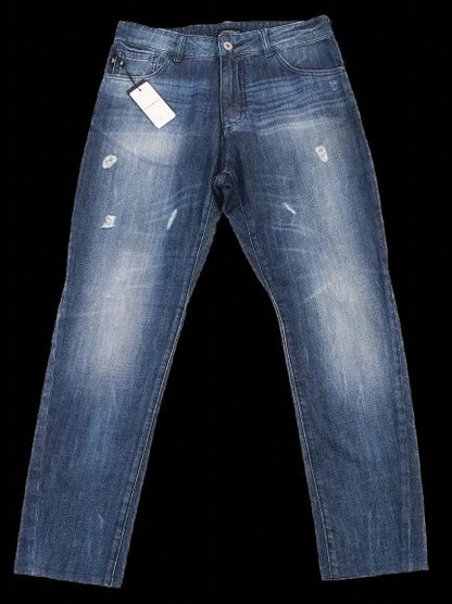 NEW Emporio Armani Women's Blue Distressed Jeans Size Unknown