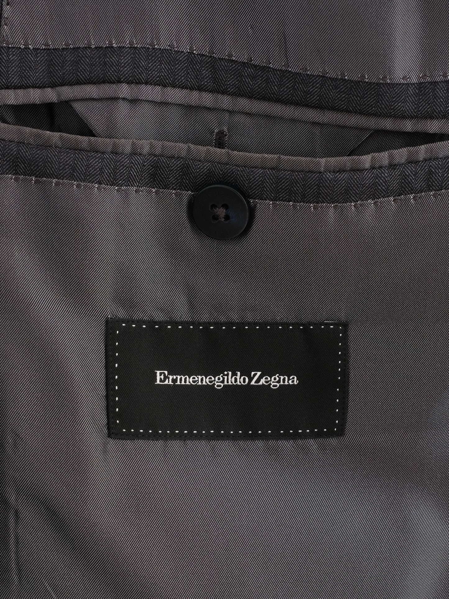 excellent ermenegildo zegna gray wool suit jacket size xl