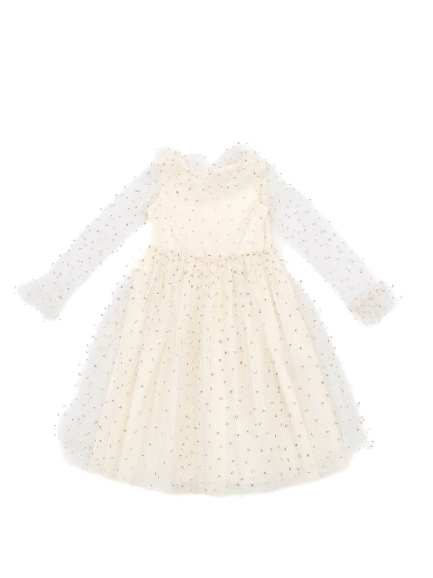 excellent bonpoint white nylon dress for kids size 7