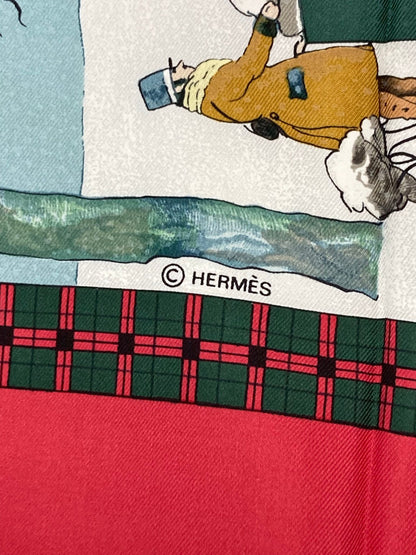Hermes The Bull and Mouth Silk Scarf, 90