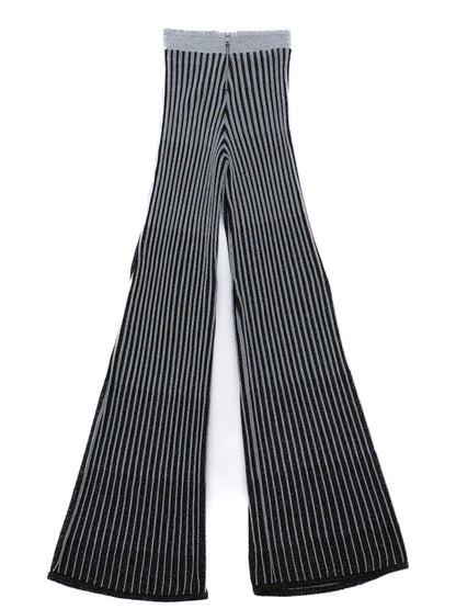 Excellent Balmain Black Gray Striped Sweater Size S for Net-A-Porter