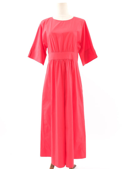Excellent Max Mara Red Long Sleeve Dress Size L Polyester