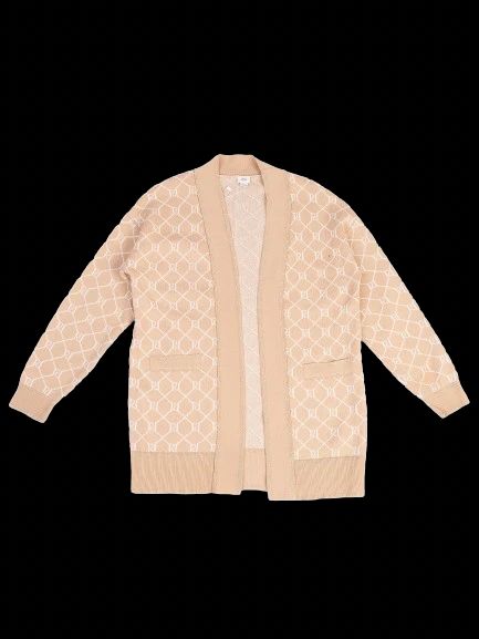 river island excellent beige cardigan size 12 for kids with pockets